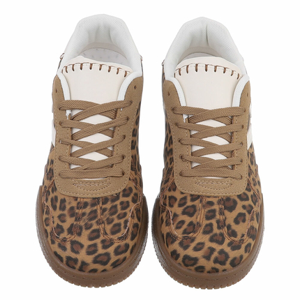 Damen Low-Sneakers - leopard