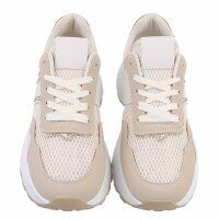 Damen Low-Sneakers - beige