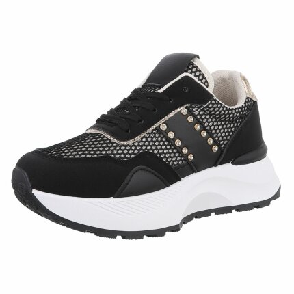 Damen Low-Sneakers - black Gr. 36