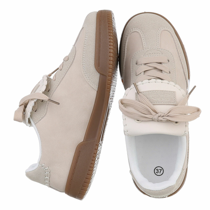 Damen Low-Sneakers - beige