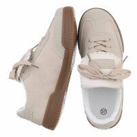 Damen Low-Sneakers - beige