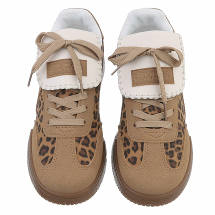 Damen Low-Sneakers - leopard
