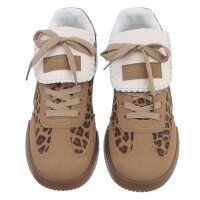 Damen Low-Sneakers - leopard