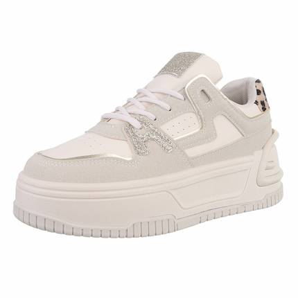 Damen Low-Sneakers - apricot