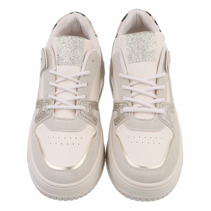 Damen Low-Sneakers - apricot