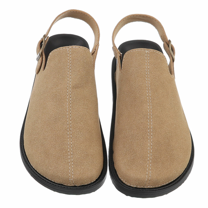 Damen Pantoletten - khaki