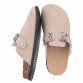 Damen Pantoletten - beige