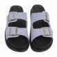 Leder Damen Pantoletten - blue