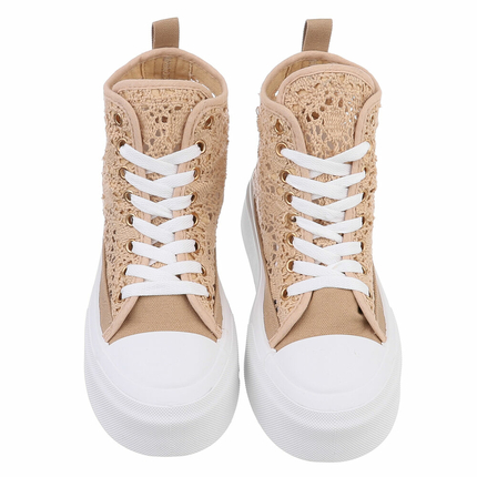 Damen High-Sneakers - khaki