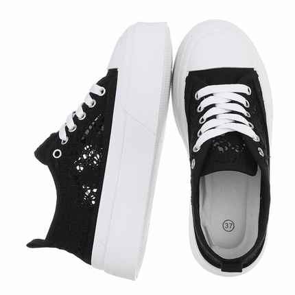 Damen Low-Sneakers - black