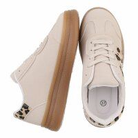 Damen Low-Sneakers - beige