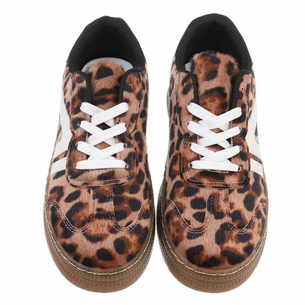 Damen Low-Sneakers - leopard
