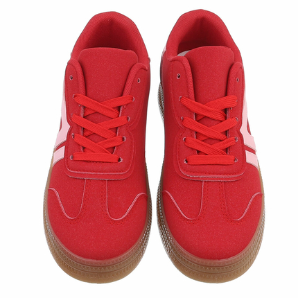 Damen Low-Sneakers - red