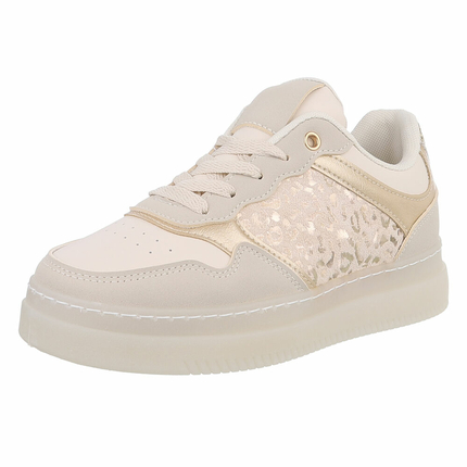 Damen Low-Sneakers - beige