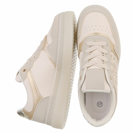 Damen Low-Sneakers - beige