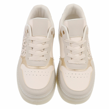 Damen Low-Sneakers - beige