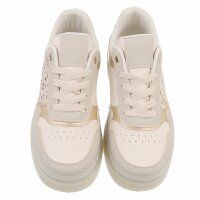 Damen Low-Sneakers - beige