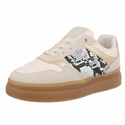 Damen Low-Sneakers - snake Gr. 39