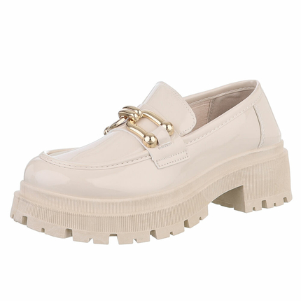 Damen Slipper - beige Gr. 38