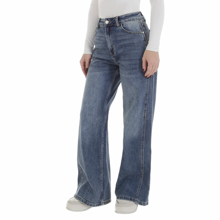 Damen High Waist Jeans von Laulia - blue