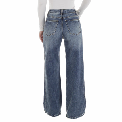 Damen High Waist Jeans von Laulia - blue