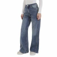 Damen High Waist Jeans von Laulia - blue
