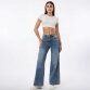 Damen High Waist Jeans von Laulia - blue