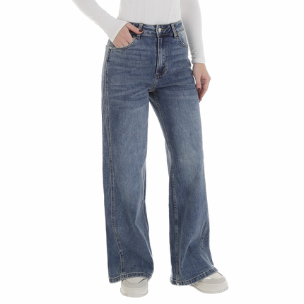 Damen High Waist Jeans von Laulia Gr. M/38 - blue
