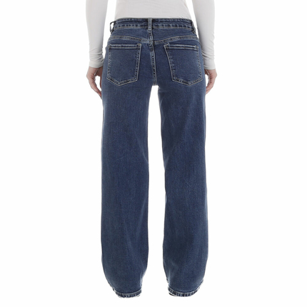 Damen Relaxed Fit Jeans von Laulia - blue