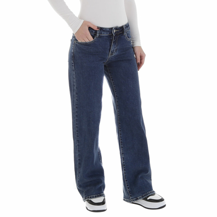 Damen Relaxed Fit Jeans von Laulia - blue