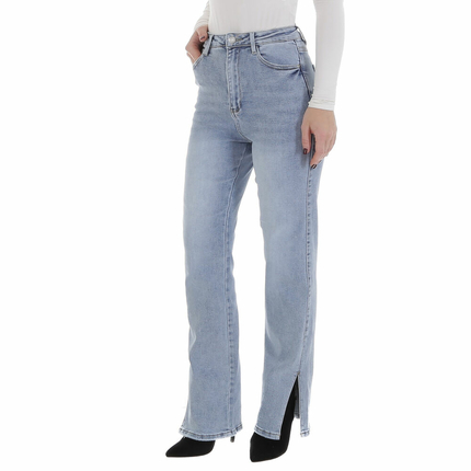 Damen High Waist Jeans von Laulia - L.blue