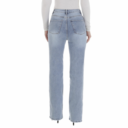 Damen High Waist Jeans von Laulia - L.blue