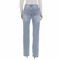 Damen High Waist Jeans von Laulia - L.blue