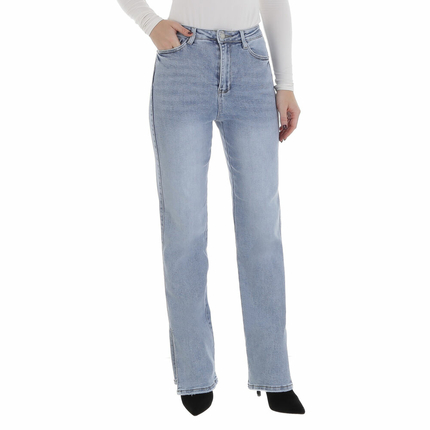Damen High Waist Jeans von Laulia Gr. XL/42 - L.blue