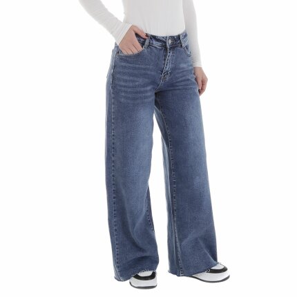 Damen High Waist Jeans von Laulia - blue
