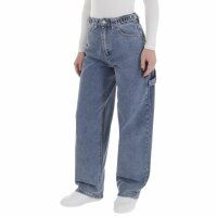 Damen High Waist Jeans von Laulia - blue