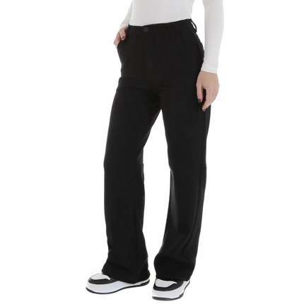 Damen Hose in Lederoptik von Laulia - black