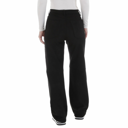 Damen Hose in Lederoptik von Laulia - black