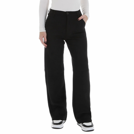 Damen Hose in Lederoptik von Laulia Gr. S/36 - black
