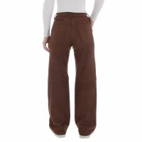 Damen Hose in Lederoptik von Laulia - brown