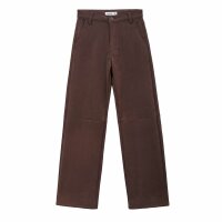 Damen Hose in Lederoptik von Laulia - brown