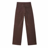 Damen Hose in Lederoptik von Laulia - brown