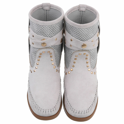 Damen Western- & Bikerboots - lgray