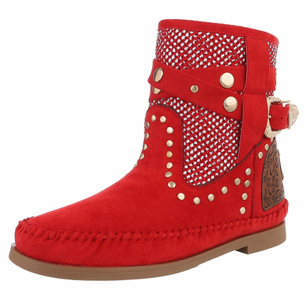 Damen Western- & Bikerboots - red Gr. 37