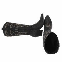Damen Western- & Bikerboots - black