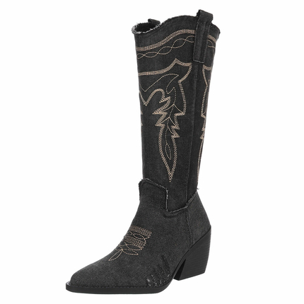 Damen Western- & Bikerboots - black - 12 Paar