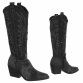 Damen Western- & Bikerboots - blackjeans