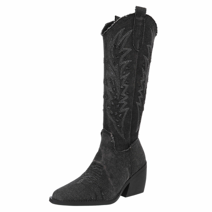 Damen Western- & Bikerboots - blackjeans Gr. 41