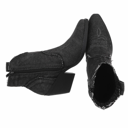 Damen Western- & Bikerboots - black