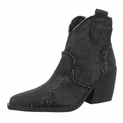 Damen Western- & Bikerboots - black Gr. 39